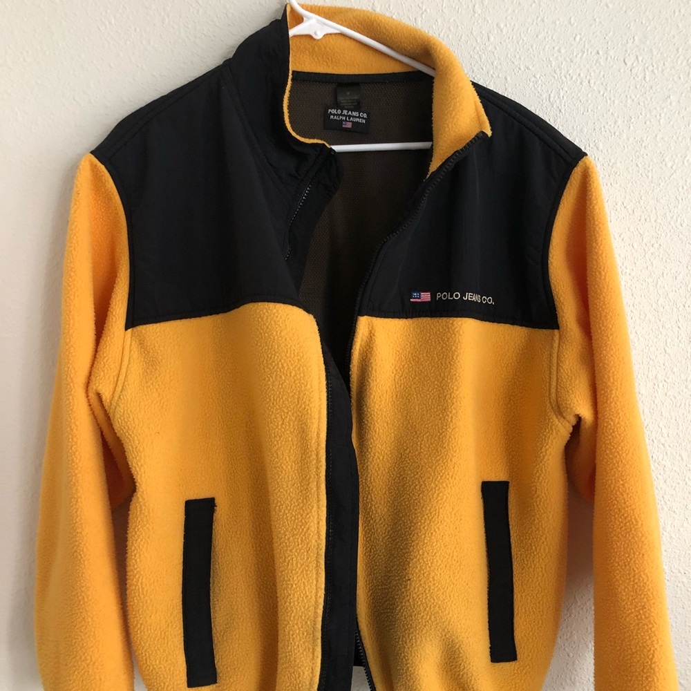 Aged Polo Jeans co fleece jacket Ralph Lauren polo